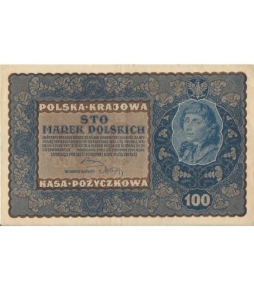 100 marek 1919 stan 2, IF Serja H 296920