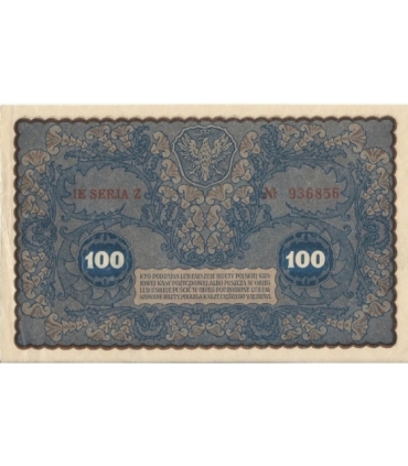100 marek 1919 stan 2, IE Serja Z nr 936856