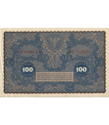 100 marek 1919 stan 2, IE Serja Z nr 936855