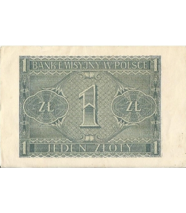 Banknot 1 złoty 1941, stan 2, BC 0777961