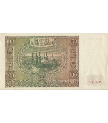 Banknot 100 złotych 1941 stan 1-, Ser. D 4074440
