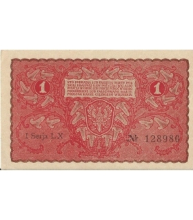 1 Marka 1919 I serja LX 128980, stan 2