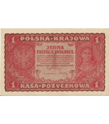 1 Marka 1919 I serja LX 128980, stan 2