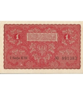 1 Marka 1919 I serja EW 891383, stan 2