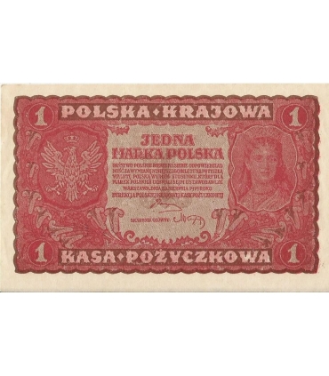 1 Marka 1919 I serja EW 891383, stan 2