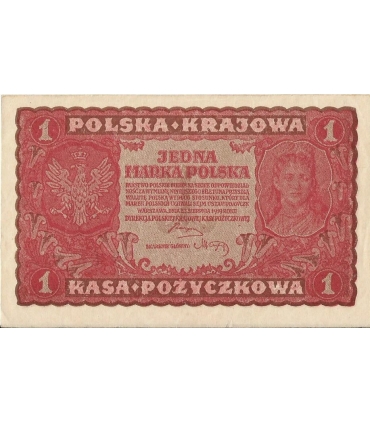 1 Marka 1919 I serja EW 891431, stan 2