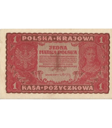 1 Marka 1919 I serja KF 337741, stan 2