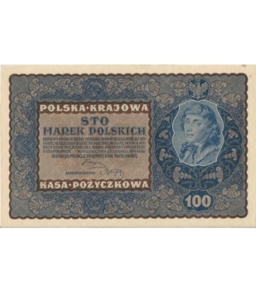 100 marek 1919 stan 2+, IC Seria J nr 712921