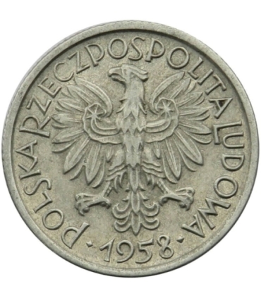 PRL, 2 zł Jagody, 1958, stan 1-, piękny połysk