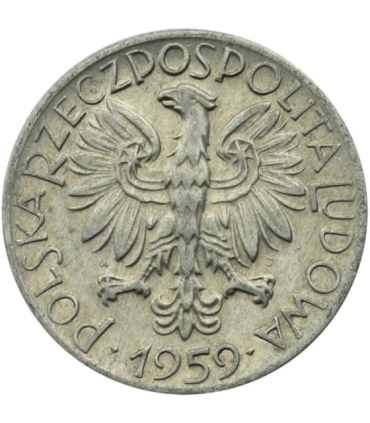 5 zł, Rybak, 1959, stan 3+