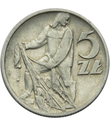 5 zł, Rybak, 1959, stan 3+