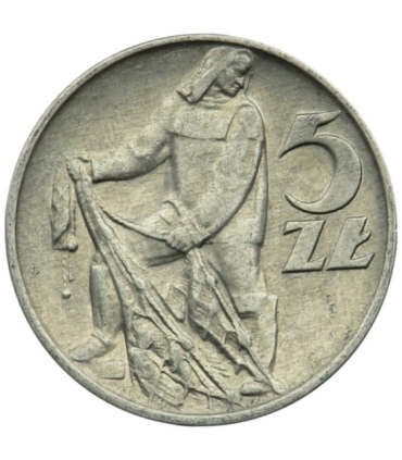 5 zł, Rybak, 1959, stan 2-