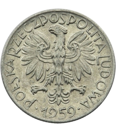 5 zł, Rybak, 1959, stan 2-