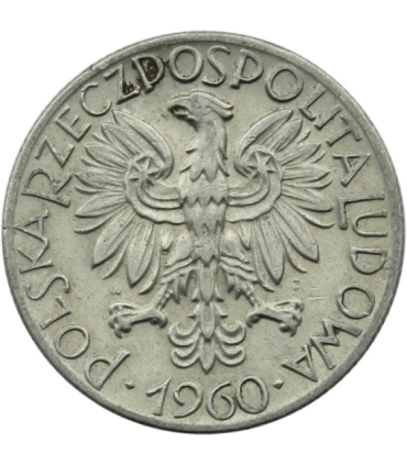 5 zł, Rybak, 1960, stan 3+