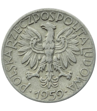 5 zł, Rybak, 1959, stan 3-