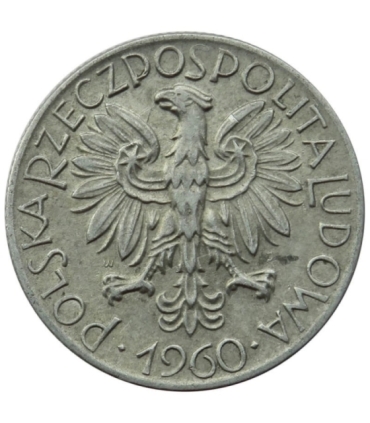 5 zł, Rybak, 1960, stan 3+