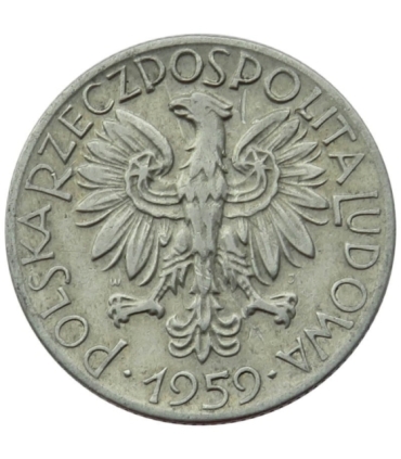 5 zł, Rybak, 1959, stan 3-