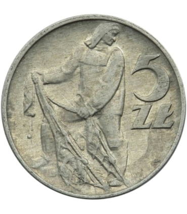 5 zł, Rybak, 1959, stan 3