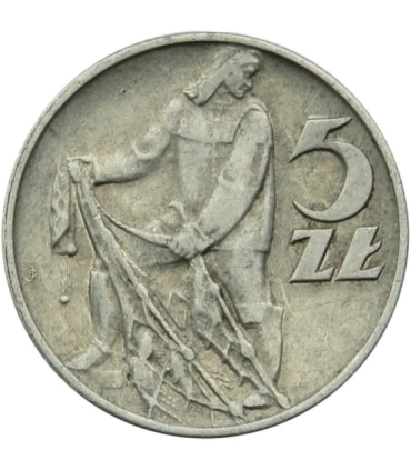 5 zł, Rybak, 1959, stan 2