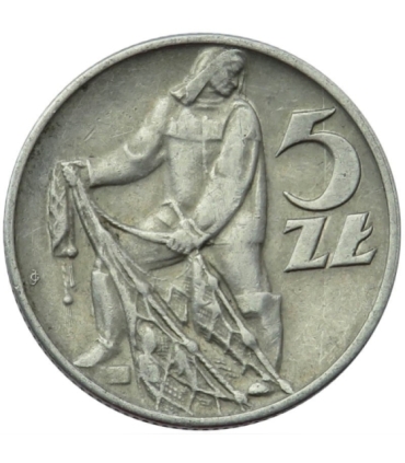 5 zł, Rybak, 1959, stan 2
