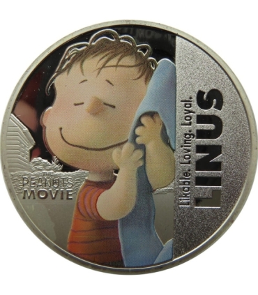 4 numizmaty srebrzone, Nowa Zelandia, 2015, Snoopy Fistaszki