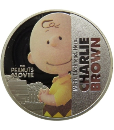 4 numizmaty srebrzone, Nowa Zelandia, 2015, Snoopy Fistaszki