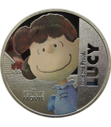 4 numizmaty srebrzone, Nowa Zelandia, 2015, Snoopy Fistaszki