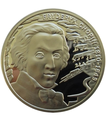 Medal Wielcy kompozytorzy, Fryderyk Chopin, Srebro 0.925