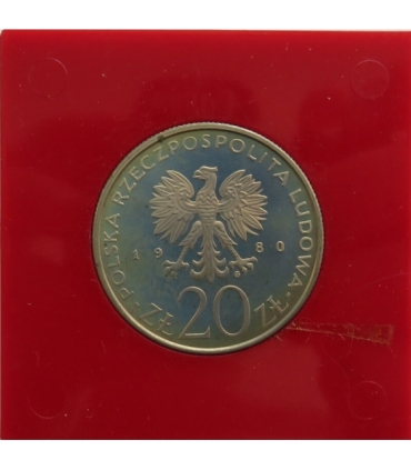 20 zł 1980 -Igrzyska XXII Olimpiady, Moskwa 1980, stan 1