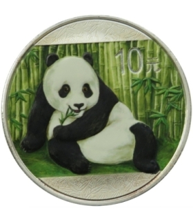 Chiny, 10 yuanów, 2015, Panda, stan 1-