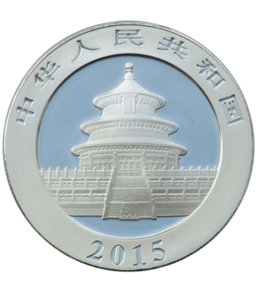 Chiny, 10 yuanów, 2015, Panda, stan 1-