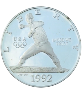 USA, 1 dolar, 1992, Igrzyska olimpijskie w Barcelonie, stan 2+