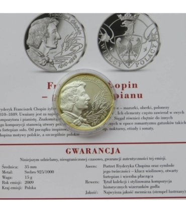 Medal Wielcy Polacy, Fryderyk Chopin, 2009