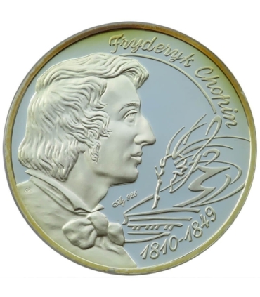 Medal, Numizmat, Wielcy Polacy, Fryderyk Chopin, 2009