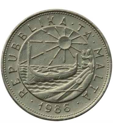 Malta 1 lira, 1986, stan 2-