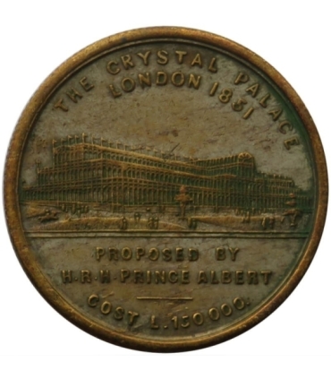 London 1851 „Victoria Regina/The Crystal Palace” token