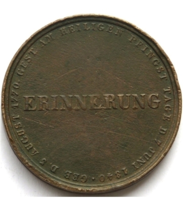 Medal pośmiertny Fryderyk Wilhelm III Pruski, 1840 r.