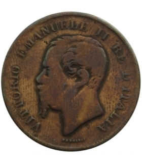 Włochy, 5 centesimi, 1867 N, stan 4