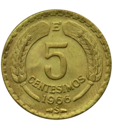 Chile 5 centésimos, 1966, stan 2