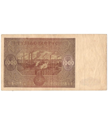 1000 zł, 1946, stan 3, seria D 5680415