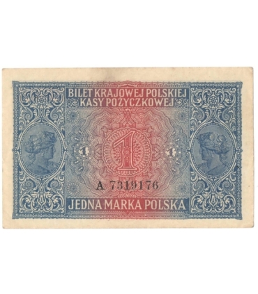 1 marka polska 1916, Jenerał, Seria A 7319176 stan 2