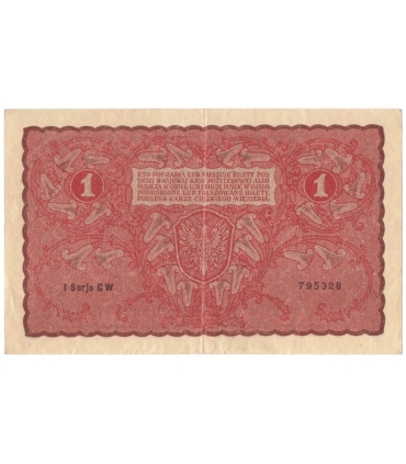 1 Marka 1919 I Serja CW 795328, stan 3