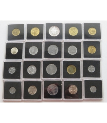 Pontyfikat Jana Pawła na monetach watykańskich, 20 sztuk i kaseta