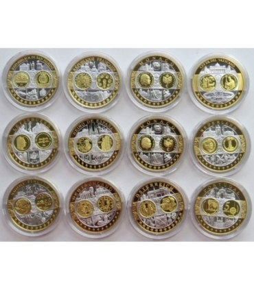 Medale Polacy na frontach II wojny światowej, 7 sztuk i dedykowana kaseta