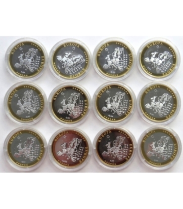 Medale Polacy na frontach II wojny światowej, 7 sztuk i dedykowana kaseta