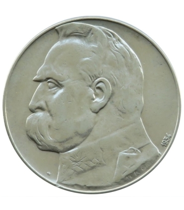 10 złotych Piłsudski 1934, stan 2+, Strzelecki,
