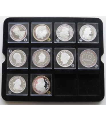 Legendarne monety świata - repliki - 22 szt. Ag999