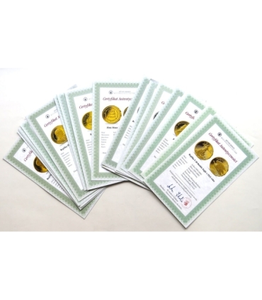 Legendarne monety świata - repliki - 22 szt. Ag999