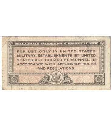Siły wojskowe USA, banknot zastępczy 10 centów
