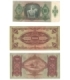 Banknoty 10, 50 1.000 Pengo, Węgry 1930-1945, stany 2/3